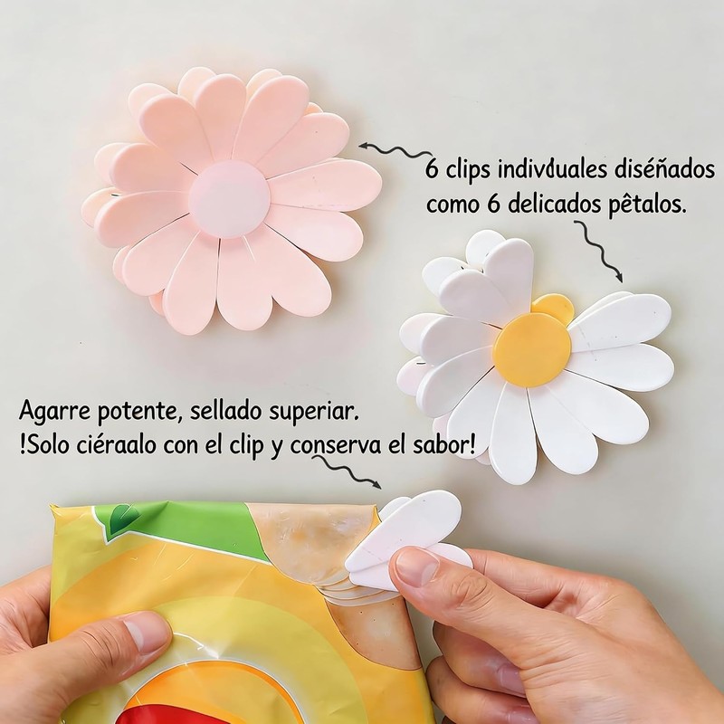 Toketa clips para bolsas de alimentos,imanes para refrigerador,12 Pieces Clips