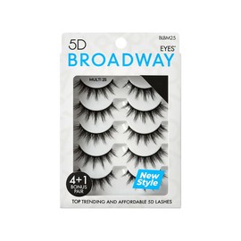 Broadway Lashes Strip False Eyelashes Multipack Fake Eyelashes Natural to Dramatic Look Lash Set 5 Pairs (21)