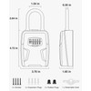 Puroma Large Key Lockbox with Hook, Resettable Combination Code Lock