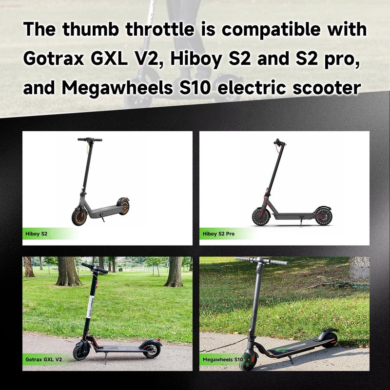 XIKOBY Thumb Throttle Compatible with Gotrax GXL V2 Electric Scooter,