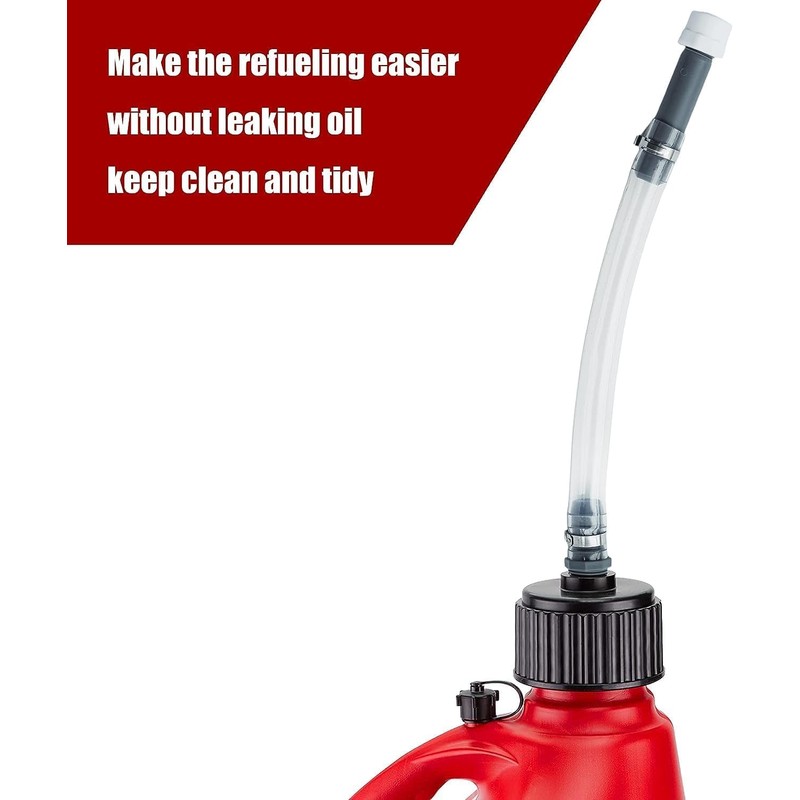 Mapleza 2-Pack Fuel Jug Hose - 5 Gallon Gas Can