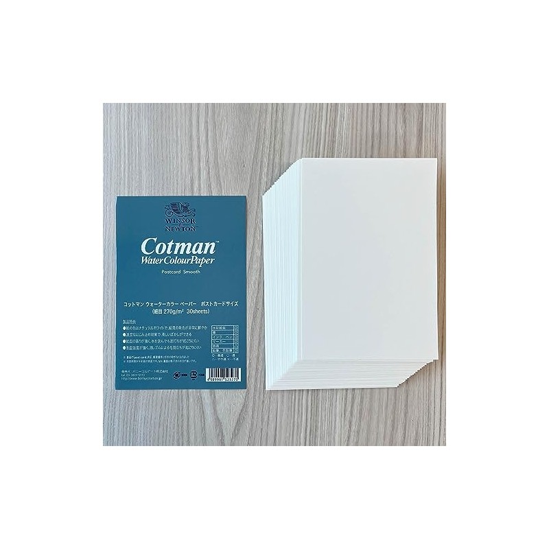 Winsor & Newton Cotman Watercolor Fine Line Postcards, 30 Sheets