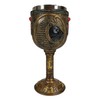 Ebros Ancient Egyptian Wine Goblet In Golden Hieroglyphic Design With
