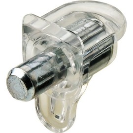 Shelf Support, Clear Bracket Style, 5mm (50 pcs.)