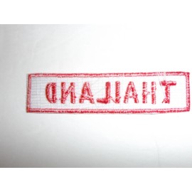 b3796 US Vietnam Novelty Patch Thailand tab red and white IR3B