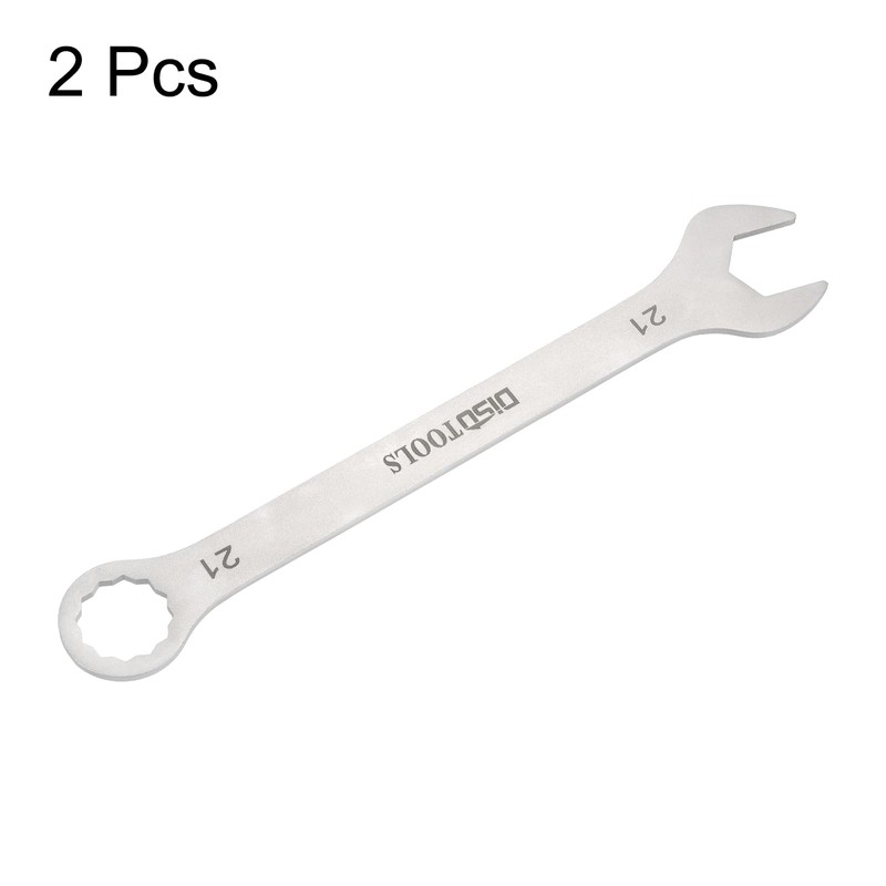 HARFINGTON 2pcs Thin Combination Wrench Metric 21mm Torx Ended Box