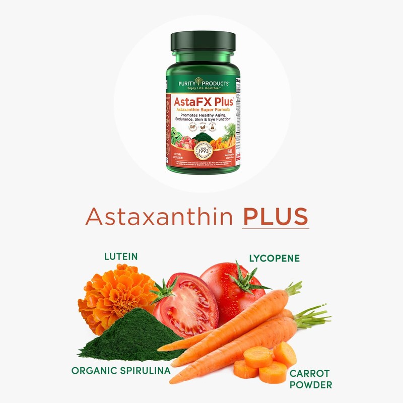 Purity Products AstaFX Plus - Astaxanthin Super Formula - 30