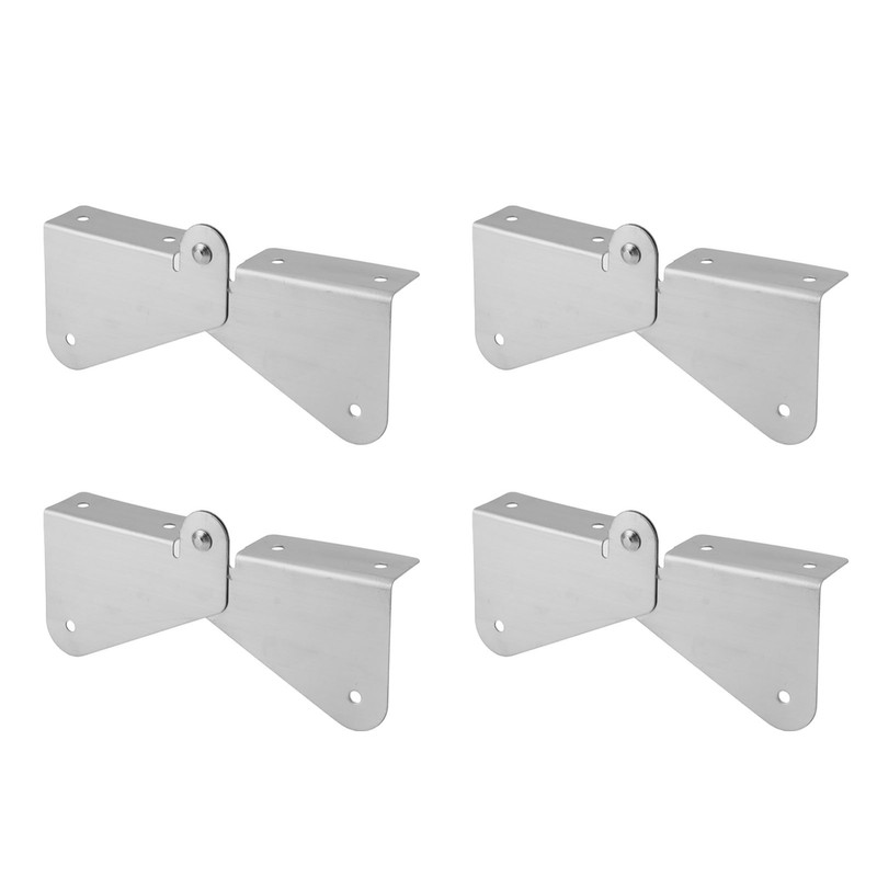 4PCS Gutter Downspout Extension Hinge Stainless Steel Flip Up Hinge