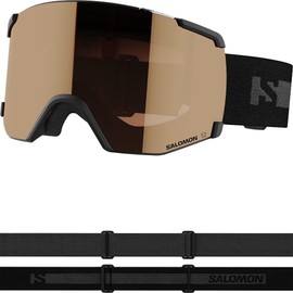 Salomon S/view Access Unisex Skiing Snowboarding Goggles - Extended Field of Vision, Eye Fatigue and Glare Reduction and No More Fogging - Black, One Size