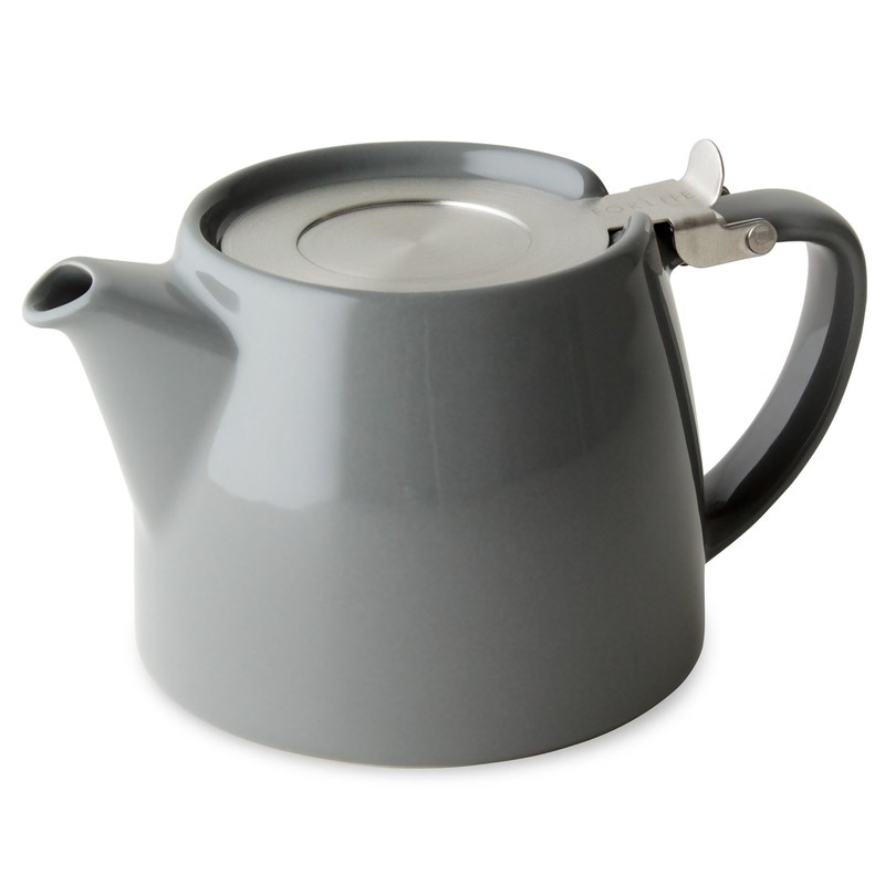 For Life 309Gry Teapot, Ceramic, 18.9 fl oz (530 ml),