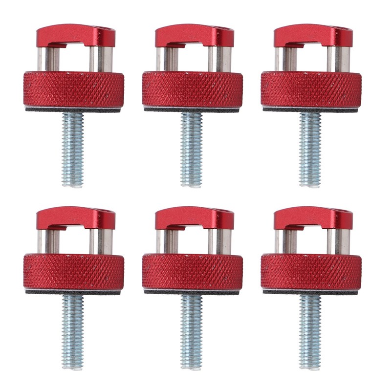 6PCS Hard Top Quick Removal Fastener Thumb Screw with D