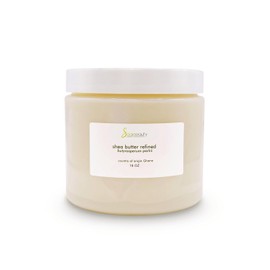 Soapeauty Premium Refined African Shea Butter - Expeller Pressed, Odorless - Pure Moisturizer for Skin & Hair - Ethically Sourced from Ghana | 16 oz