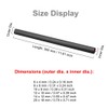 Horlirty 3K Carbon Fiber Tube Glossy Wrapped Inner Diameter =