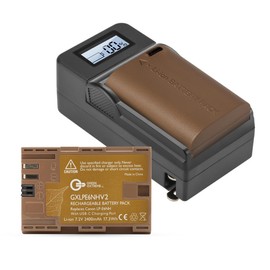 Green Extreme 2 Pack LP-E6NH Battery and Compact Smart Charger Kit (7.2V 2400mAh)