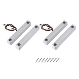 uxcell Rolling Door Contact Magnetic Reed Switch Alarm with 3 Wires for N.O./N.C. Applications MC-58 2Set