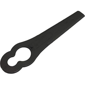 Fort Fasteners Mower Blades - Plastic Clip-On to Fit Qualcast Mowers with Figure of 8 Type Mounting E.g Hoversafe 25/30, Mow -n Trim, Etc. Black Mini 10 Blades