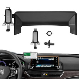 Autorder Car Phone Holder for Honda Accord 2018-2022 Accessories Air Vent Screen Fixed Clip 360° Rotation Cell Phone Mount Hands-Free Anti-Vibration(Two Installation Methods)