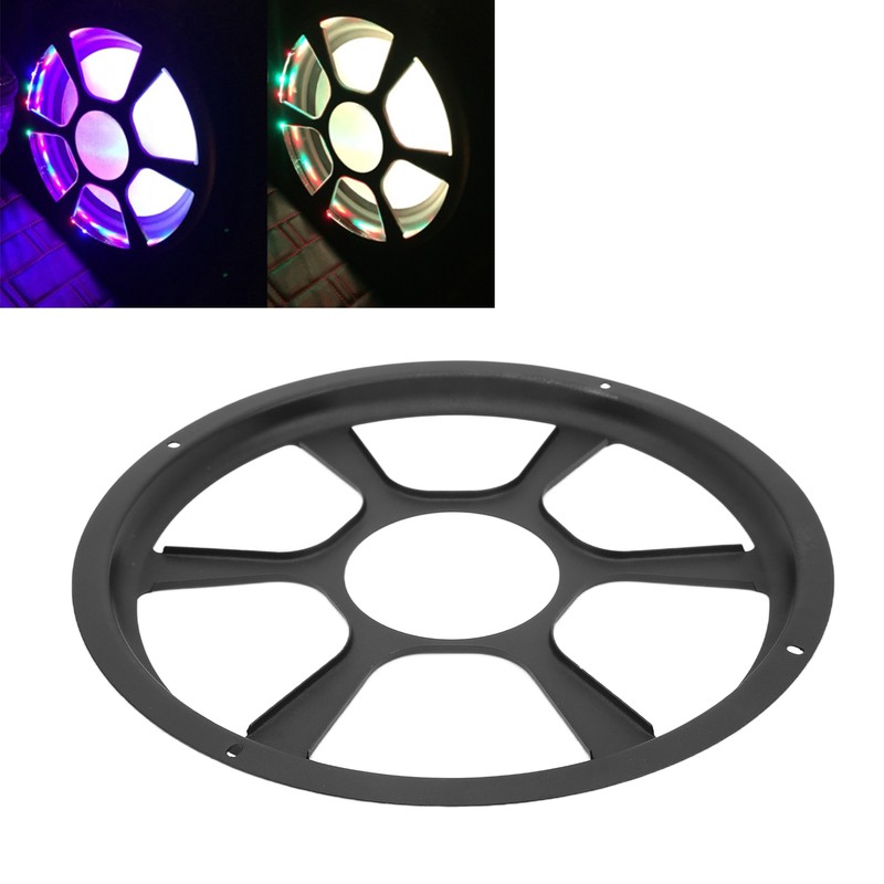 12in Car Speaker Protective Mesh Cover Grille Carbon Black Universal