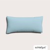 schlafgut Knitted Jersey Cushion Cover 40 x 80 cm Blue