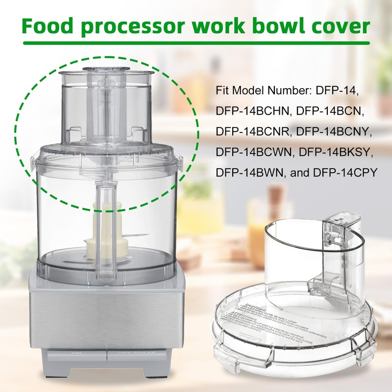 DFP-14NWBCT1 Replacement Food Processor Work Bowl Cover,Compatible with Cuisinart food