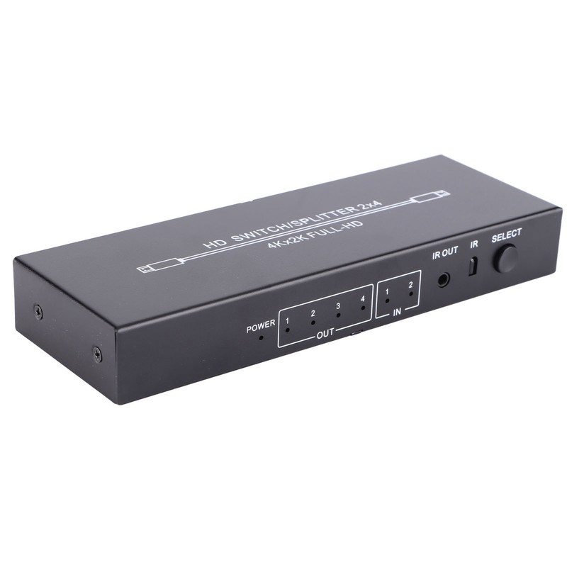 HD Multimedia Interface Splitter 2 in 4 Out 4K HD