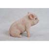 All Line Dark Brown Sitting Baby Pig, 6"