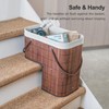 Stair Basket with Lid & Handle – Staircase Storage Basket