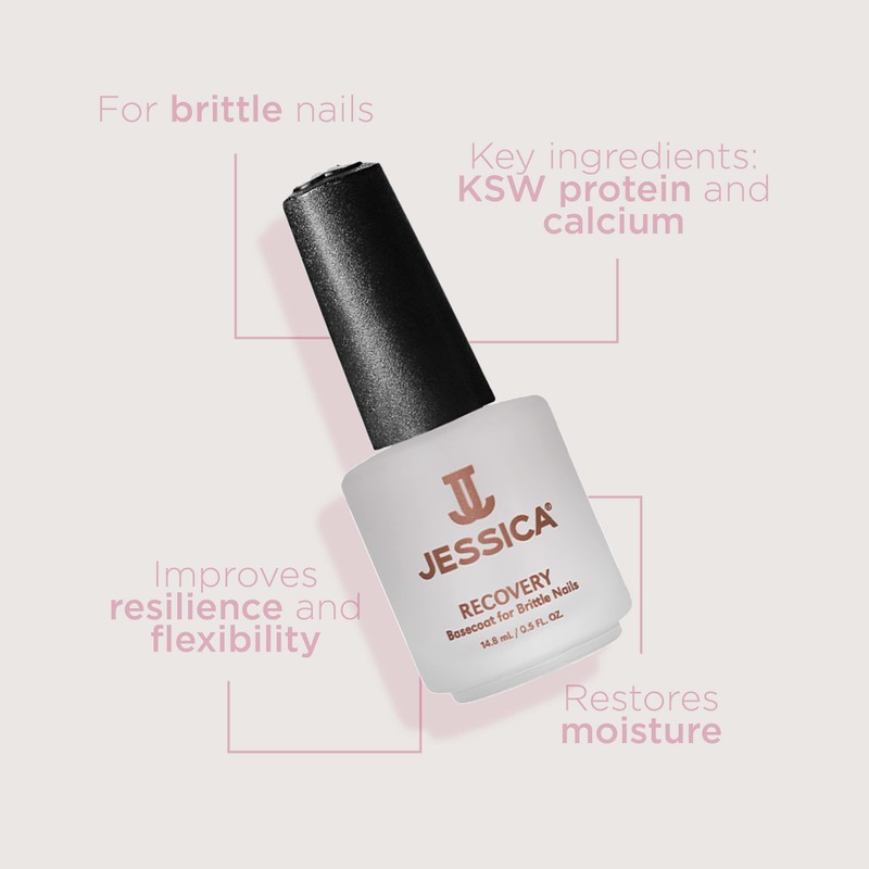 BASE TRATAMIENTO JESSICA RECOVERY -UÑAS DURAS Y QUEBRADAS 15 ML