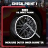 InTimesAuto 59MM 2.3 Inch Wheel Center Caps Rim Wheel Center