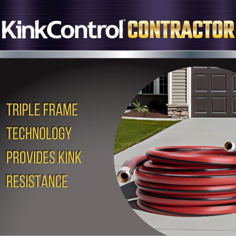 Kink Control Contractor Grade Hose with High Burst Strength, Spring