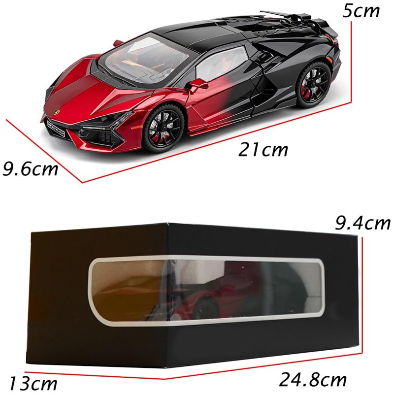 Alloy Collectible 1/24 Lambo Revuelto Toy Pull Back Vehicles Diecast