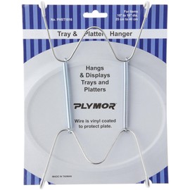 Plymor Stainless Steel Wall Mountable Tray and Platter Hanger, 8.25" H x 4.75" W x 0.875" D (for Trays or Platters 10" - 16")