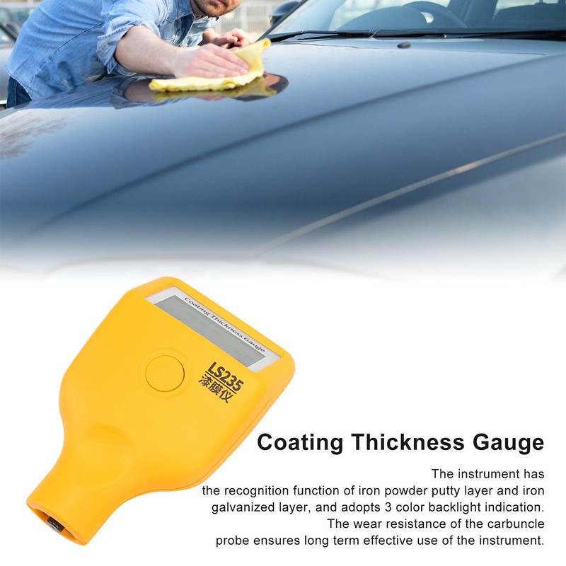 Paint Thickness Gauge Multifunctional Low Temperature Resistant Automotive Paint Surface