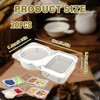 Bavooty Reusable Snack Containers,20pcs Double Compartment Condiment Container,Snack Pots with