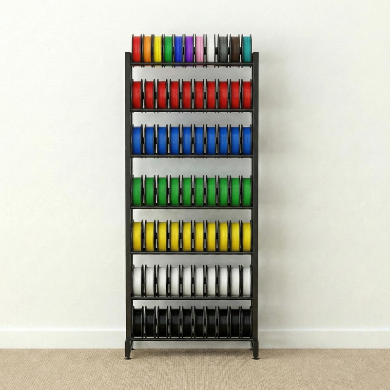 3D Printer Filament Rack, 7-Tier Heavy Duty Filament Storage Shelf,