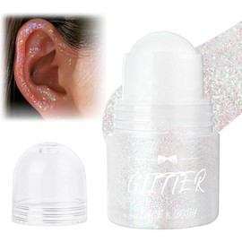 GNHG 2 Pcs Glitzer Gel Roll On Für Haare,Roll-On Body Glitter Gel,Body Glitter,Meerjungfrau Glitzer Make Up,Long-Lasting Powder For Festival Masquerade Birthday Makeupbody,Face,Haare,Lippen