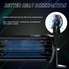 SLARY 32 Inch 180W LED Light Bar White/Amber Flasing Strobe