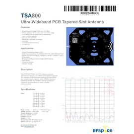 RFSPACE TSA800 Ultra Wide Band Passive IoT Antenna 800 MHz - 6 GHz