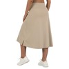 beroy Women 28" Long Skorts for Woman with 2 Pockets