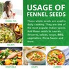 Jiva Organic Fennel Seeds 7 Oz Bag - Non-GMO, Certified,