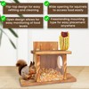 Wooden Squirrel Feeder - Squirrel Feeders for Outside - Durable