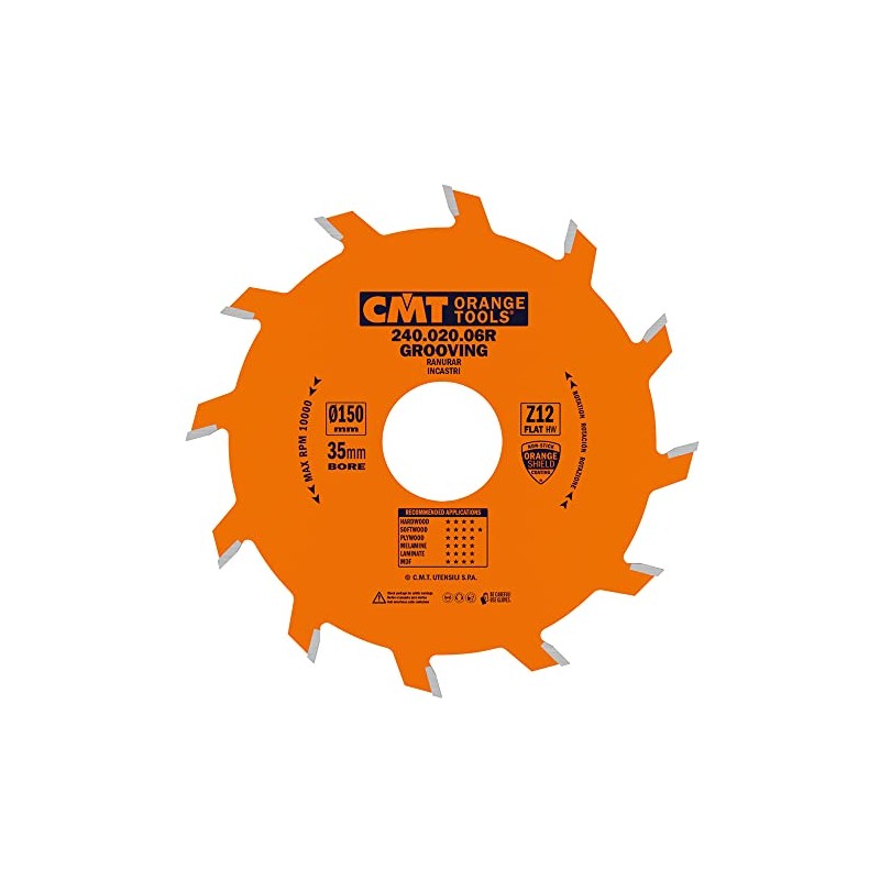 CMT Orange Tools 240.020.06r – Straight Grooving Cutter Circular Saw