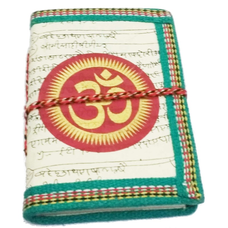 Purpledip Handmade Paper Journal 'Om, The Sound Of Vedas': Vintage