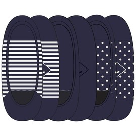 Sperry Women's Microfiber No Show Socks-3 Pack-Lightweight Casual Micro Liners, Navy (12 Pairs), 5-10