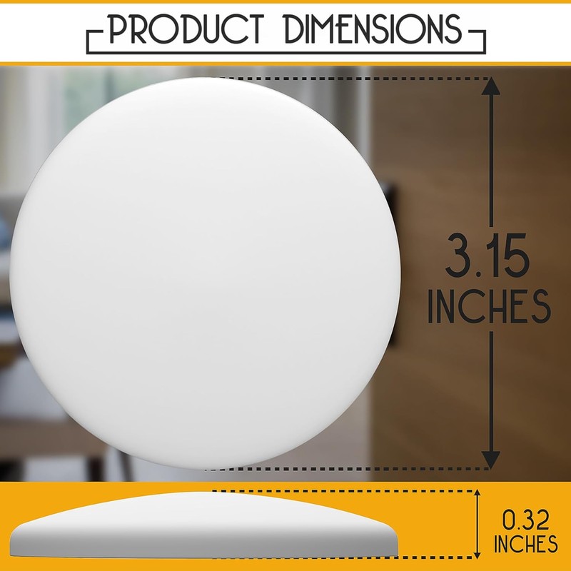 4 Pack Large Silicone Wall Door Stoppers – 3.15 Inch