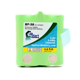 2X Pack - BP-38 Battery for Uniden BP-40, GMRS/FRS Two-Way Radios (700mAh, 4.8V, NI-MH)