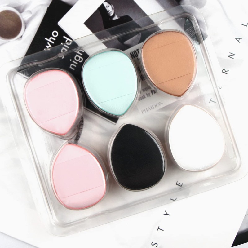 bAnpinSH Finger Puff, 12 Pcs Mini Makeup Puff, ,Suitable For
