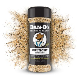 Dan-O's Crunchy Seasoning, 2.5 oz Bottle, Everything Seasoning for Fish, Eggs, Salads, Veggies and More, Sugar Free, Zero Calorie, Use this Spice Blend for Everything from Breakfast to Dinner