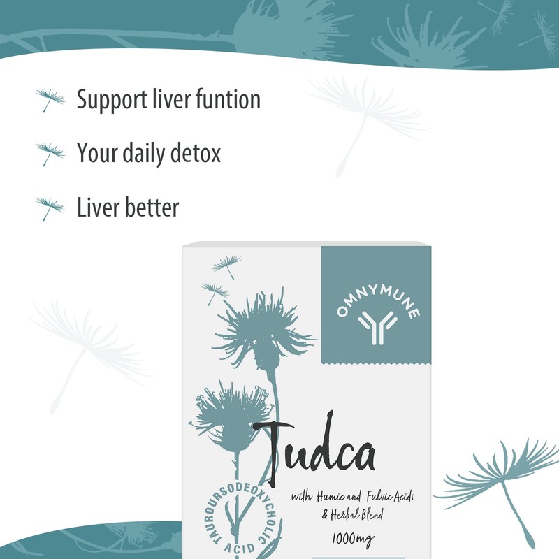 Tudca Liver Support Supplement,Tauroursodeoxycholic Acid Complex 1000mg Per Servings, Bile