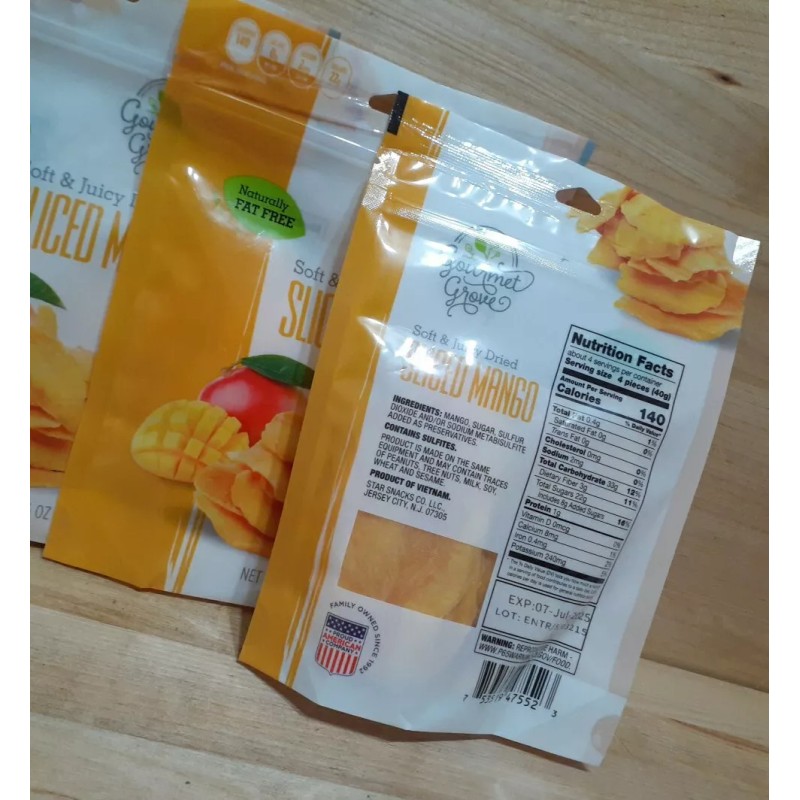 Southern Grove 3 PAKS: GOURMET GROVE Mango Dried sliced naturally